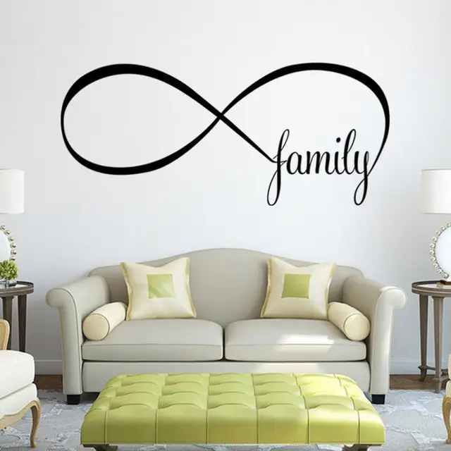 Personality 22 50cm Bedroom Wall Stickers Decor Infinity Symbol Word Personality 22 50cm Bedroom Wall Stickers Decor Infinity Symbol Word Family 420