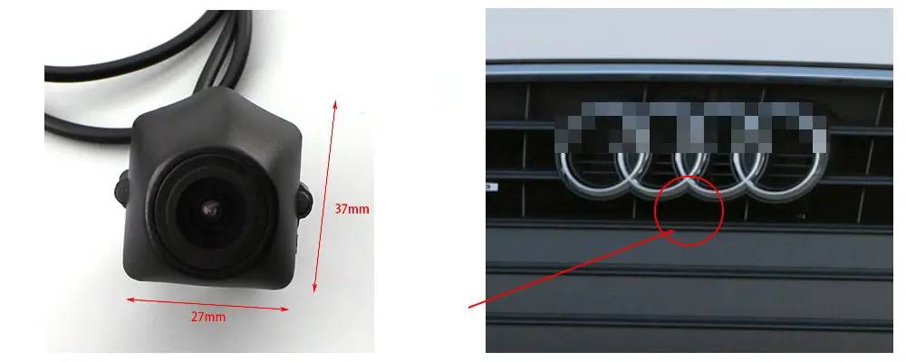 Liandlee автоматический(устройство цифровой записи) Вид спереди Камера Логотип встроен для Audi A4 A4L 2013(не обратный вид сзади Камера