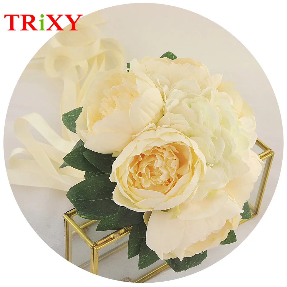 TRiXY C22 Романтические свадебные букеты, букет невесты, цветы для невесты, искусственные цветы, свадебные украшения