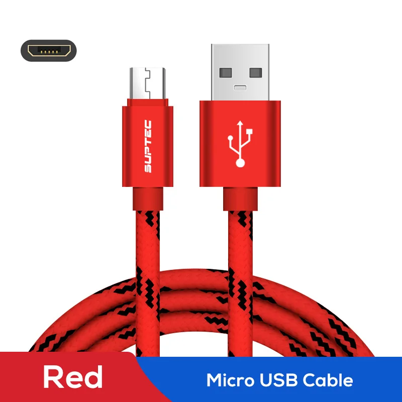 EECPT Micro USB Cable 2.4A Phone USB Charger Cable Fast Charging Wire Data Sync Microusb Cord for Android Samsung S7 S6 Xiaomi - Цвет: Red