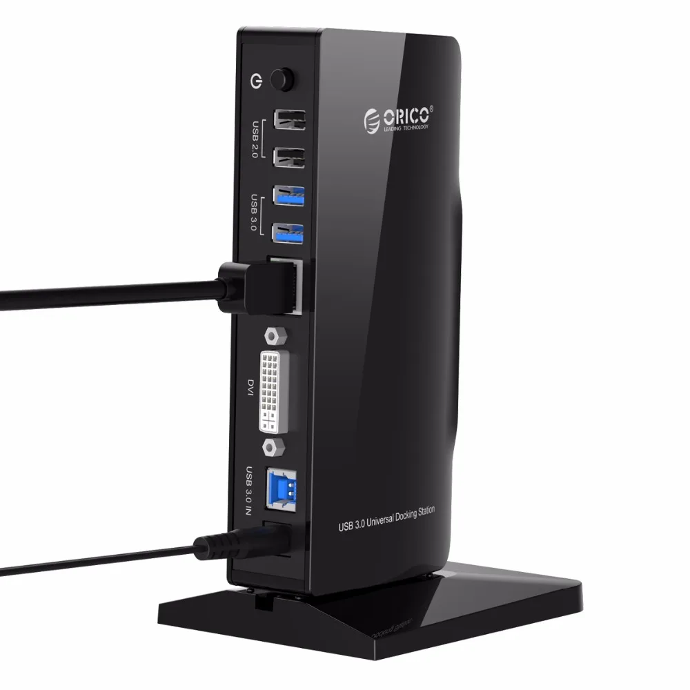 Док станция ORICO U3HV S1 USB3.0 и USB2.0 Gigabit Ethernet DVI для ноутбука Черная|usb2 usb2|orico gigabitusb3 usb2 |