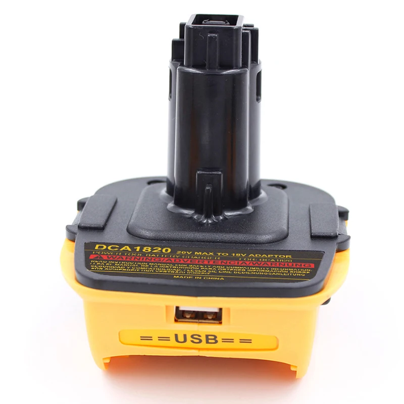 Для Dca1820 20 в 18 в Usb адаптер работает с Dewalt Max Xr Dcb200 Dcb201 Dcb203 Dcb203Bt Dcb204 Dcb205 Dcb206 компактные батареи