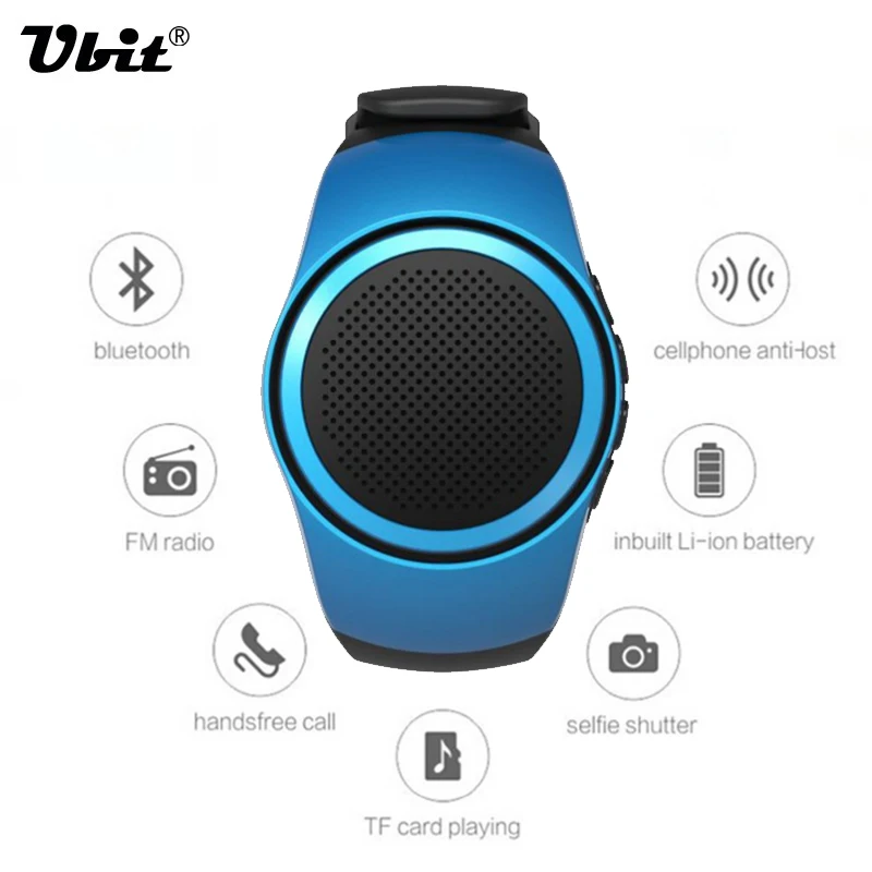 Ubit B20 Bluetooth Sports Music Watch Portable Mini Watch Bluetooth 2.1+EDR Sport Speaker TF Card FM Audio Radio Speakers