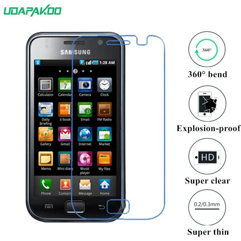 

udapakoo clear Tempered (soft glass) film for Samsung Galaxy S i9000 i9001 i9018 Nano Explosion-proof glass Screen Protector