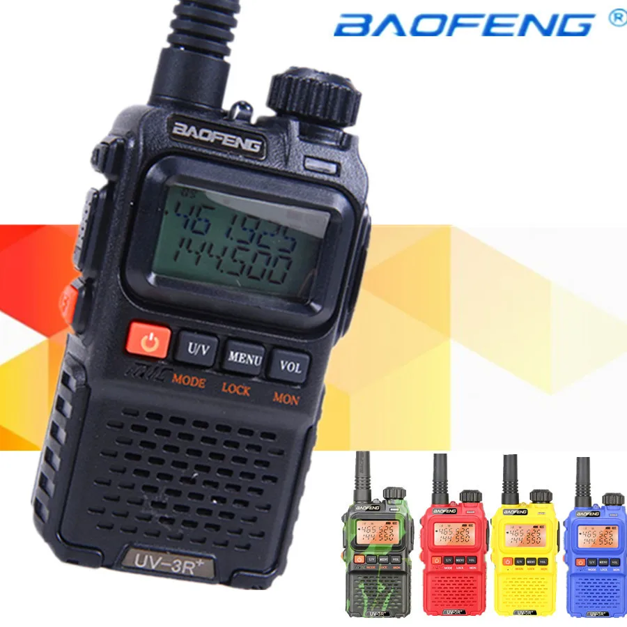 Bao feng UV 3R Plus мини рация двухдиапазонный двойной дисплей hf трансивер двухстороннее