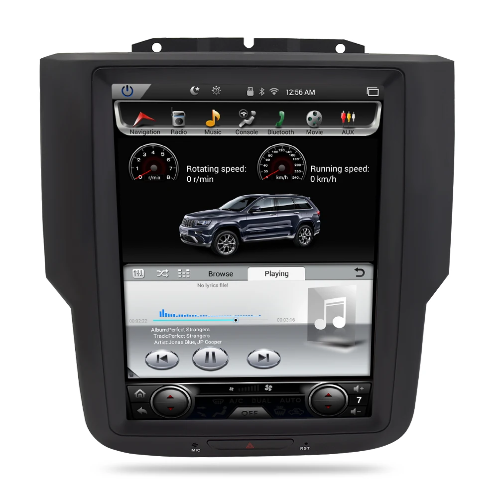 Cheap Vertical Screen Android 7.1 Car DVD GPS Glonass Navigation Radio Player for Dodge Ram 2015 RAM 2GB Flash 32G Stereo Multimedia 7
