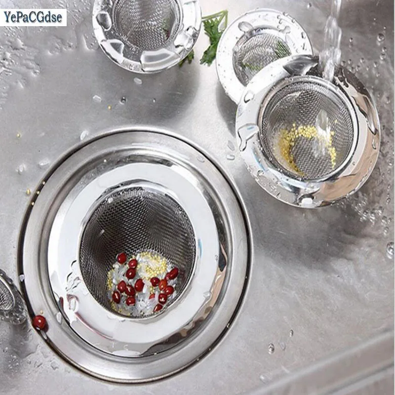

Kitchen Bathroom Sink Stainless Steel Waste Filter Trap Sink Filter Bathroom Accessories