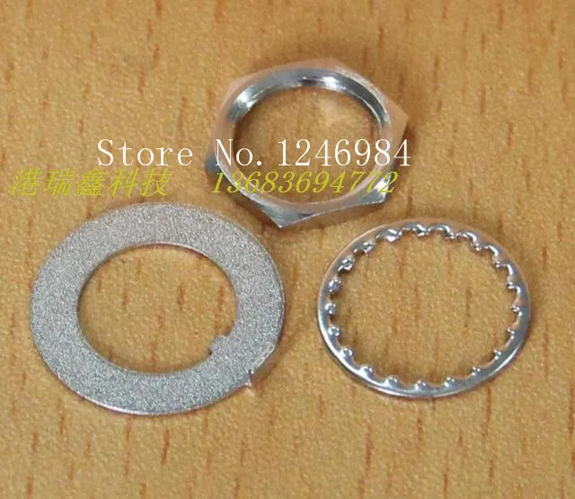 

[SA]Electronic Accessories M12 screw nut toggle switch washer fine tooth 4 sets sold separately--100PCS/LOT