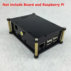 Raspberry Pi 3 цифровой звук Card Case черный акриловый чехол для DIGI плата расширения с Raspberry Pi 3 Модель B