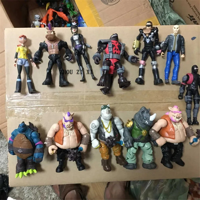 Ceny Żółw kanalizacyjny anime figurka niszczarka kwiecień · O Neil Karai Fishface ręce i nogi mogą poruszać się ręcznie robione zabawki dla dzieci