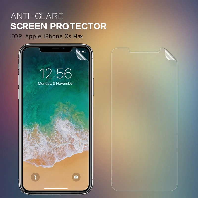  Screen Protector für iPhone Xs Max Nillkin Klar/Matte Weichen Kunststoff Film für iPhone Xs Max 65'