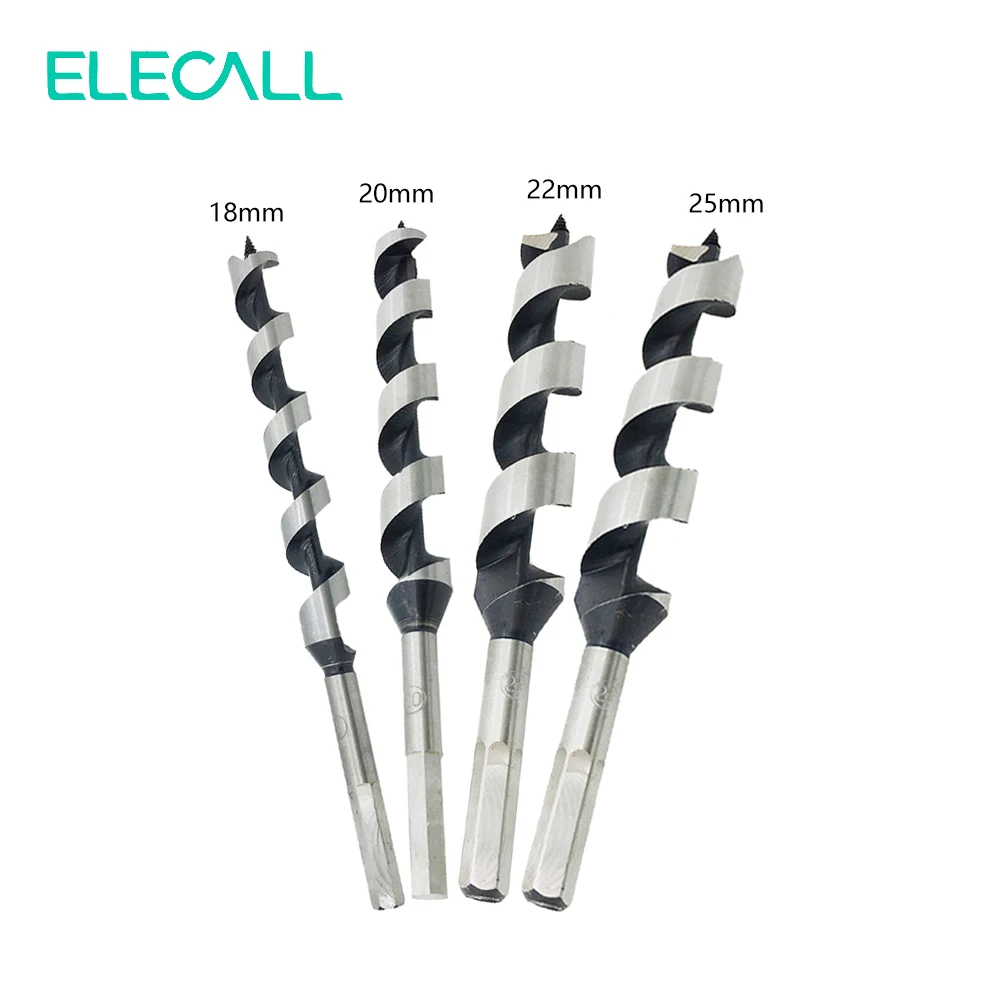 

Elecall high Quality Carbon Steel Sharp Twist Drill Auger Bit For Electrical Drill Woodworking Tool 18/20/22/25*220mm