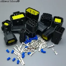 Shhworldsea 30 комплектов 2/3/4/6/8/12Pin 1.8 мм мужского и женского авто разъем, 1.8 мм автомобиля водонепроницаемый Электрический разъем для автомобиля