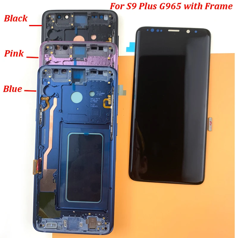 

Super For Samsung S9 LCD s9 plus Display Touch Screen Digitizer Assembly For Samsung GALAXY S9 G960f S9 Plus G965 lcd