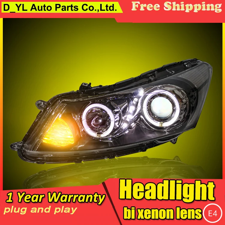 

Car Styling Headlights for Honda Accord 08-13 LED Headlight for Accord Head Lamp LED Daytime Running Light LED DRL Bi-Xenon HID