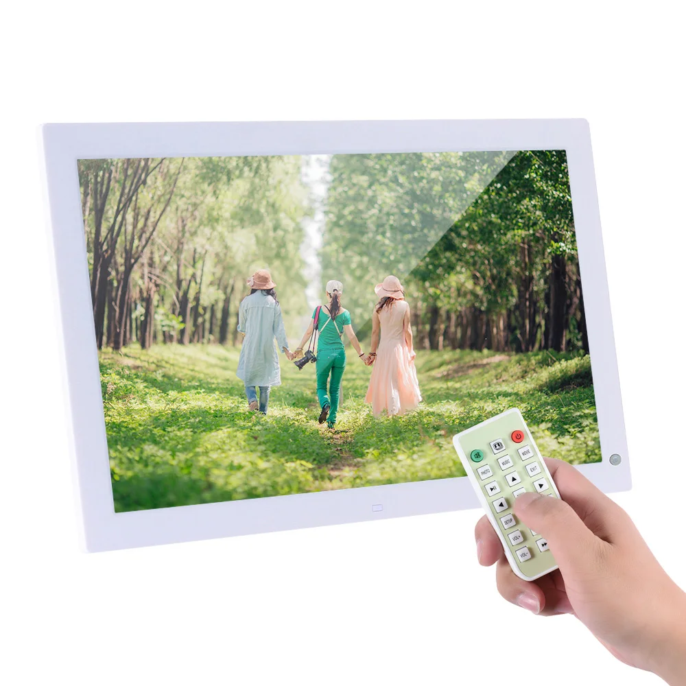 

Andoer 18.5" LED Digital Picture Frame Album with Remote Control Digital Photo Frames Audio Video Playing Clock Alarm Calendar