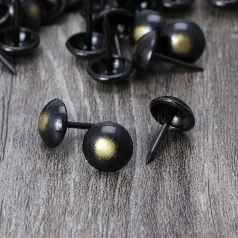 100pcs Antique Brass Upholstery Nails Furniture Tacks Pushpins Hardware Decor O31 dropship 100pcs Antique Brass Upholstery Nails Furniture Tacks Pushpins Hardware Decor O31 dropship