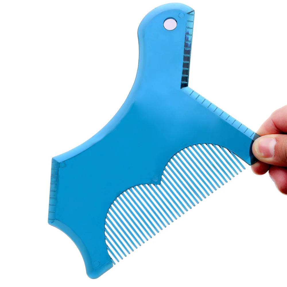 

Men Beard Shape Comb Styling Ruler Transparent Beard Styling Ruler Beard Styling Template Beauty Tool For Facial Hair Grooming
