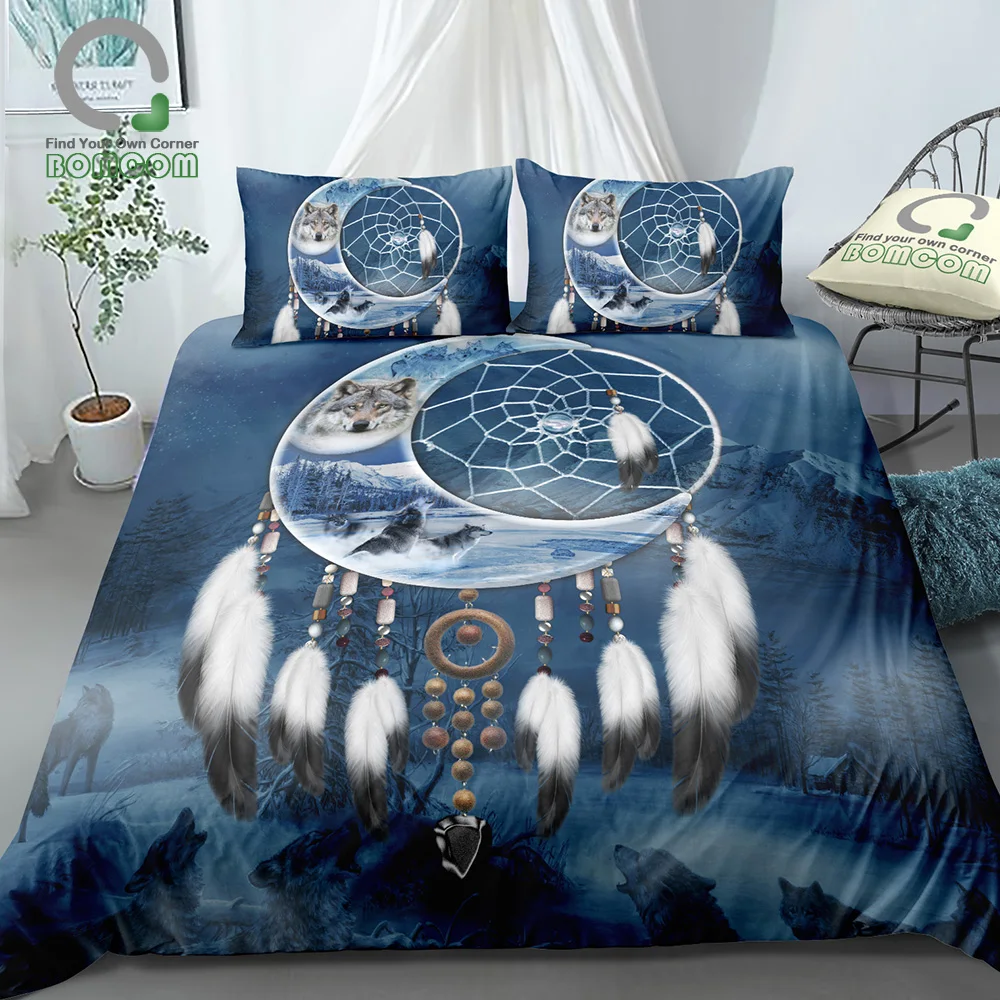 HUTEC White Moonlight Wolf and its Soul Skull Super Soft Microfleece Blanket Anti-Pilling Portable Bed Blanket Suitable for Travel Sofa Living Room Camper Three Sizes
