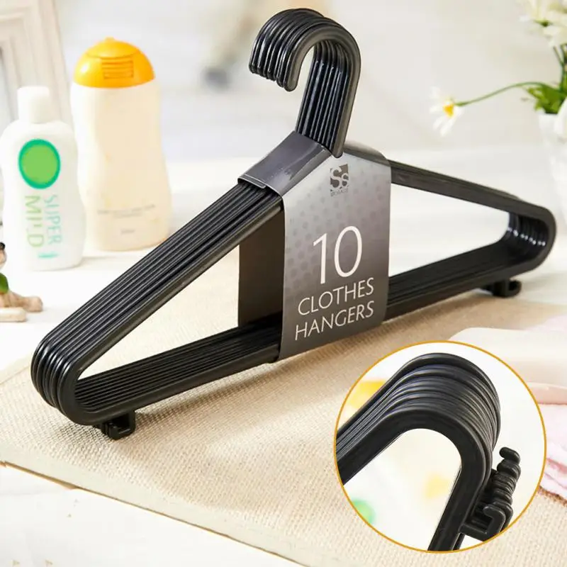 

Wet Dry Adult Black Multifunctional Plastic Hangers For Ladies Clothes Hanger rack