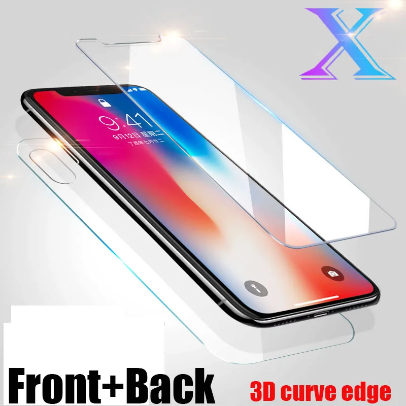 High aluminum silicon Tempered glass For iphone X 6 7 8 plus Screen