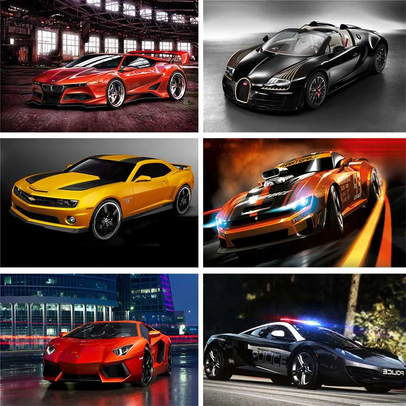 

Advanced Car Diamond Mosaic Cross Stitch Crystal Square Diamond Sets Full Square Diy Diamond Painting Car Diamond Embroidery