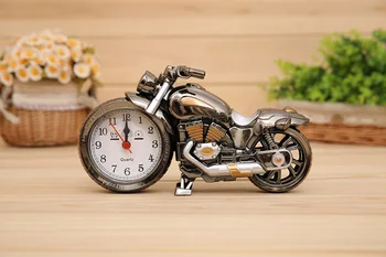 

New Relogio De Mesa Home Decoration Quartz Alarm Clock Super Cool Motorcycle Model Creative Retro Gift Decor Kids Children Gift