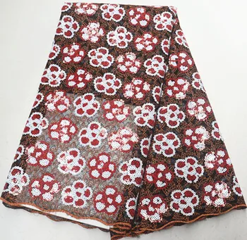 

5yards organza lace fabric with sequins swiss voile lace in switzerland african lace fabric african french lace fabric PS-Q140