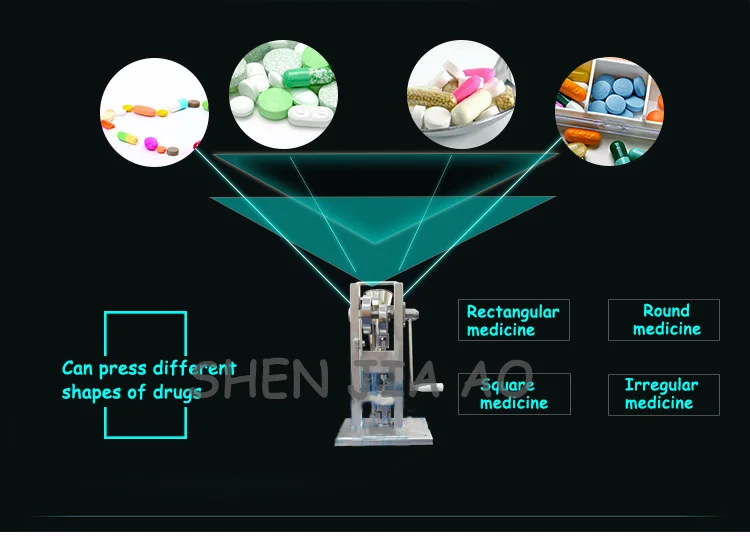 1 шт.. TDP-0 маленькая рука однопуансонный таблеточный пресс машина чистый ручной Планшет Пресс машина китайский травяной Планшет Пресс