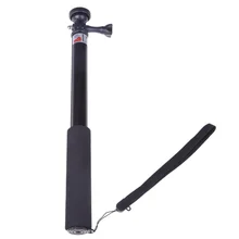 Telescópica extensible monopod polo de mano de acero inoxidable agarre y selfie stick de montaje de trípode para gopro hero 2/3