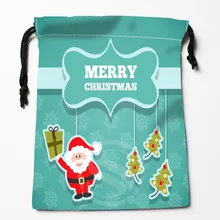 TF& 92 Рождественский Снеговик#! s заказной напечатанный получить мешок степень сжатия сумки на шнурке размер 18X22 см& 812#92 m