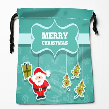 

TF&92 New Christmas Snowman #!s Custom Printed receive bag Bag Compression Type drawstring bags size 18X22cm &812#92m