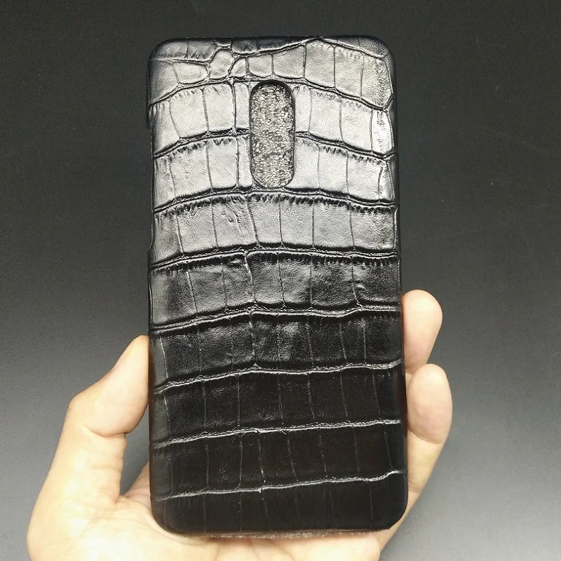 Solque Real Genuine Leather Case For Xiaomi Redmi Note 4X Cell Phone Slim Hard Shell Cover