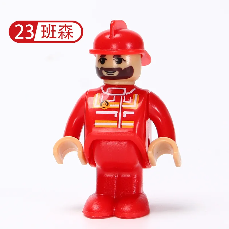 EDWONE- All Kinds of Small Man Doll Model Character Railway Accessories Educational DIY Original Toy Gifts Kids 28