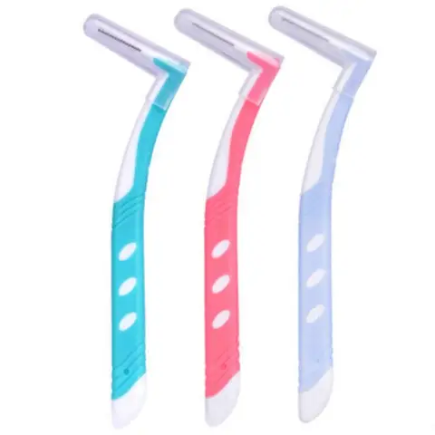Escova de Dentes Oral de Alta Escova Interdental – 0.8 1mm Fio Dental Ortodôntico Palito Escolher Resistência Higiene 20 Pcs 0.7