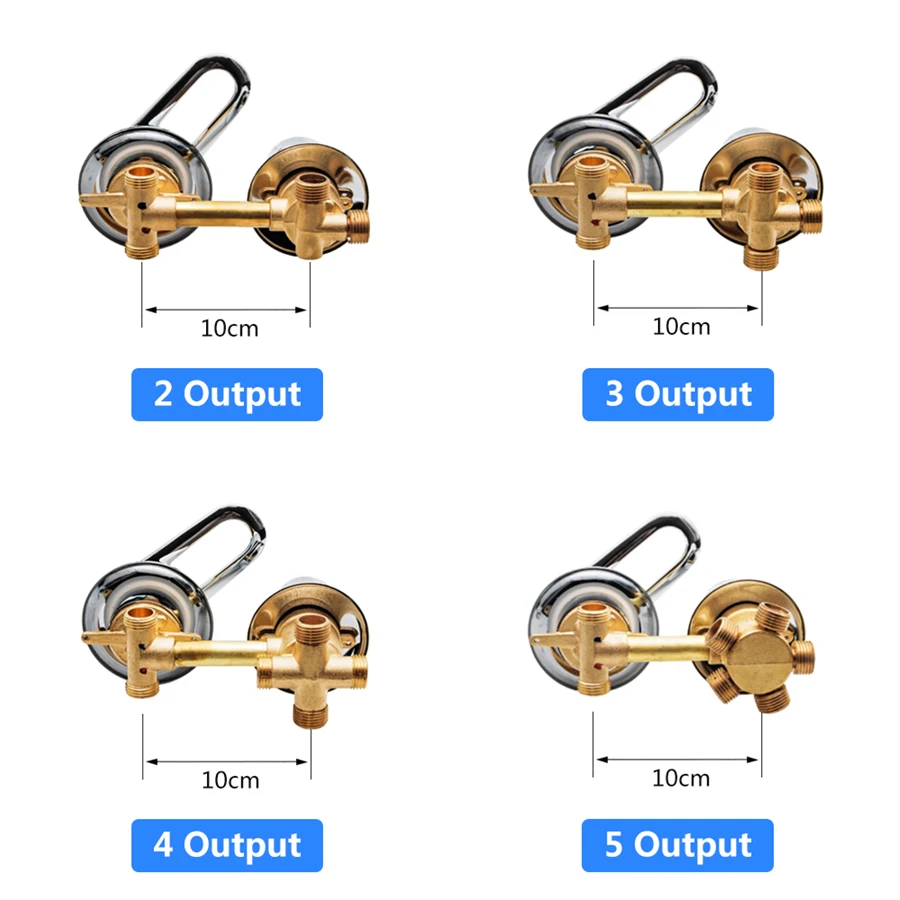 2/3/4/5 способов водоотводная труба с резьбой; высотка каблука 10 см/12,5 см/14,5 см холодный и горячий смесительный клапан регулирующий клапан латунный смеситель для душа переключатель Ванная комната