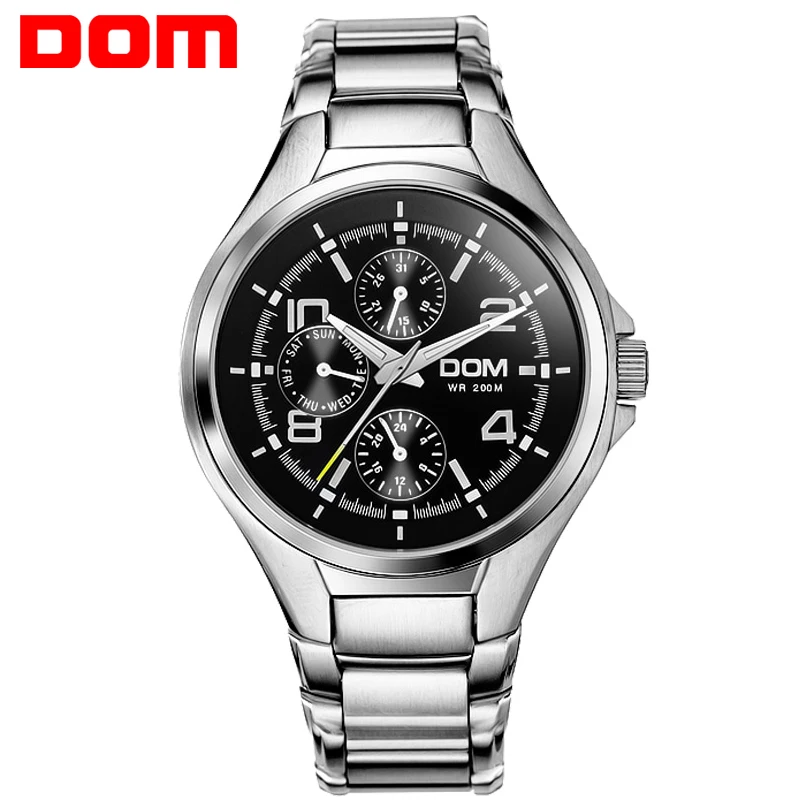 

HK Top Brand DOM Watches Men Luxury New Fashion Men's 200M waterproof Quartz Watch Male Wristwatch relogio masculino relojes