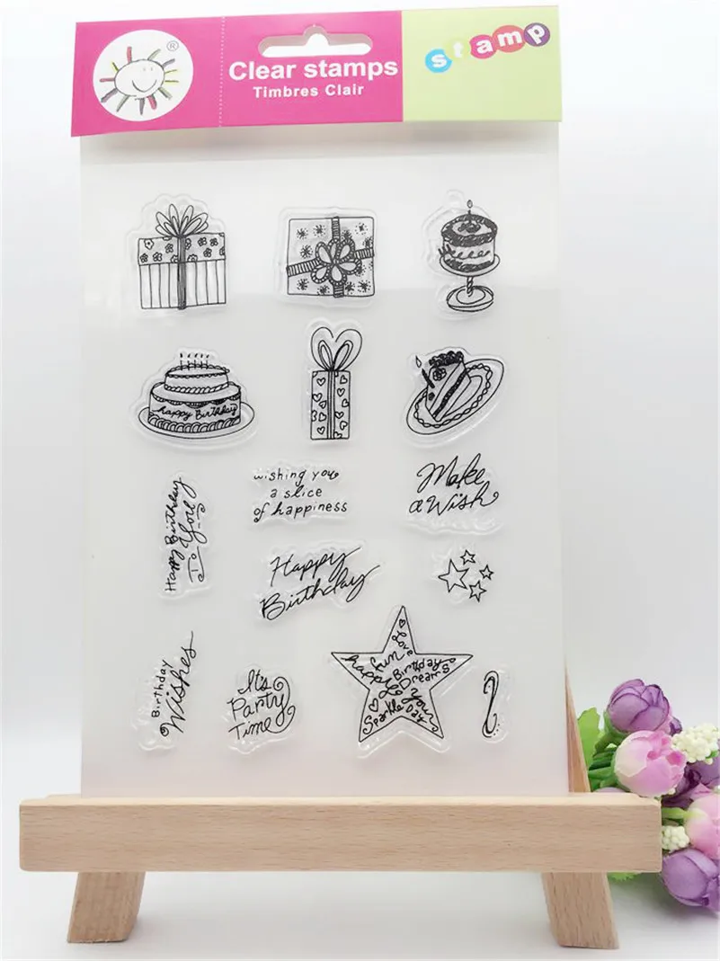 

a variety of gift design Clear Rubber Stamp Transparent Stamp DIY Scrapbooking Card Making paper card Decor YFS172