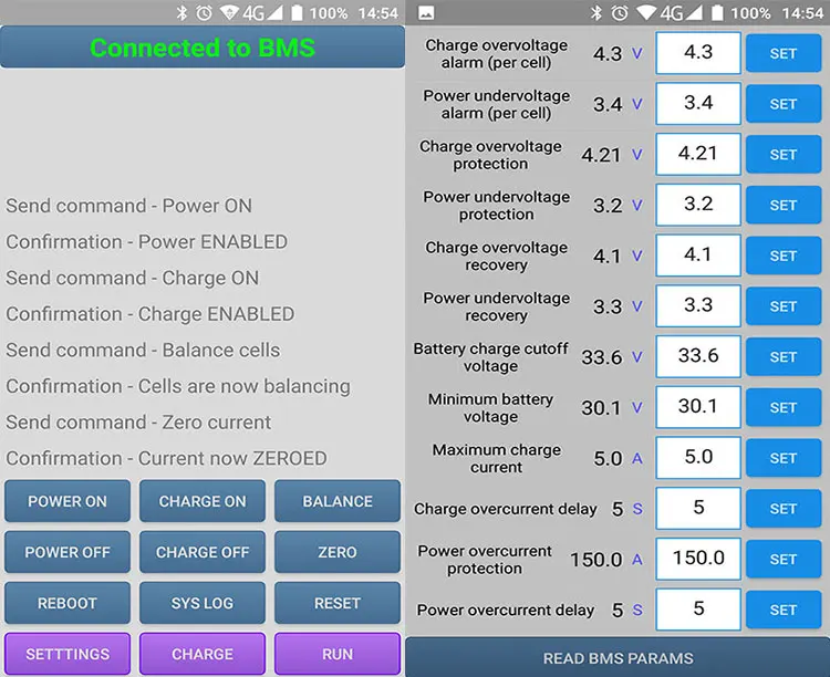 17S до 20S 160A DIY Lifepo4 литий-ионный смарт bms pcm с android Bluetooth app Программное обеспечение с большим током