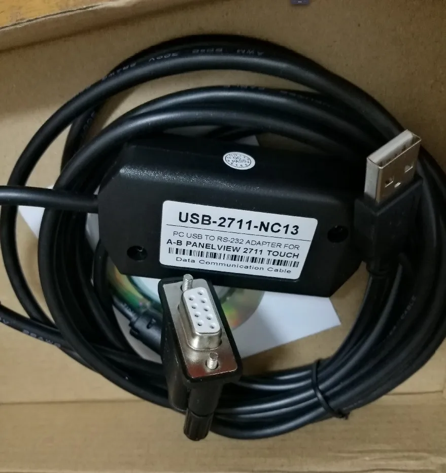 Высококачественный Кабель программирования PLC 2711-NC13 USB-2711-NC13 для PanelView HMI USB 2711-NC1 |