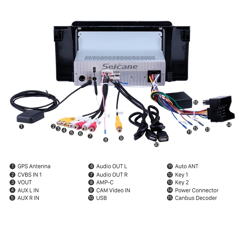 Excellent Seicane 8 inch Android 8.1 IPS Screen Car GPS Navigation for BMW X5 E53 2000-2007 Radio support DVR Mirror Link Carplay TPMS OBD 4