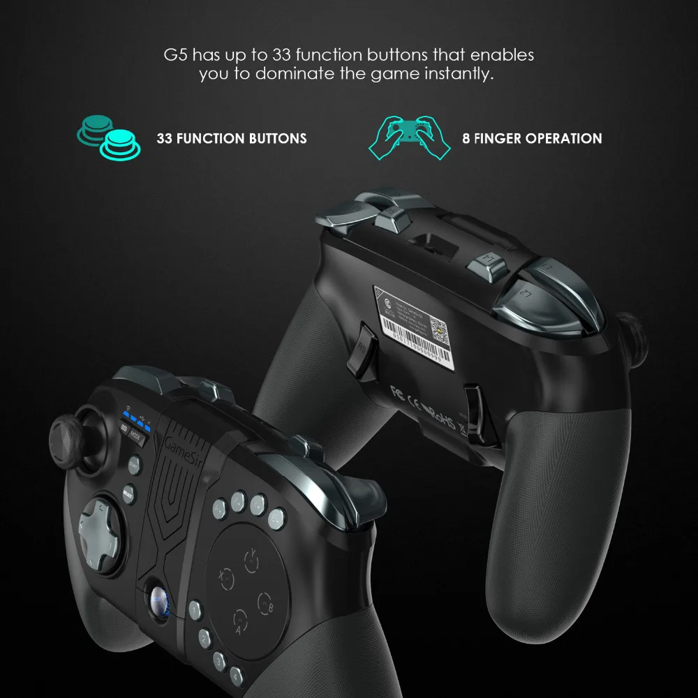  GameSir G5 with Trackpad and 32 Buttons Gamepad Moba/FPS/PUBG/RoS Bluetooth Wireless Game Controlle