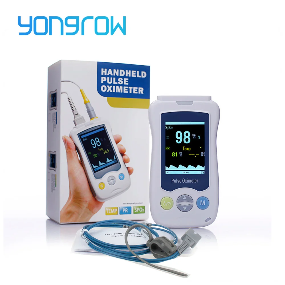 Yongrow Medical Fingertip Oximetro Handheld Pulse Oximeter