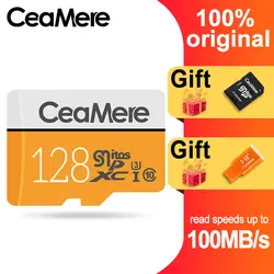 Micro SD карта CeaMere 256 ГБ/128 ГБ/64 Гб UHS-3 32 ГБ/16 ГБ/8 Гб класс 10 UHS-1 4 Гб флэш-карта памяти Microsd бесплатное устройство чтения карт памяти