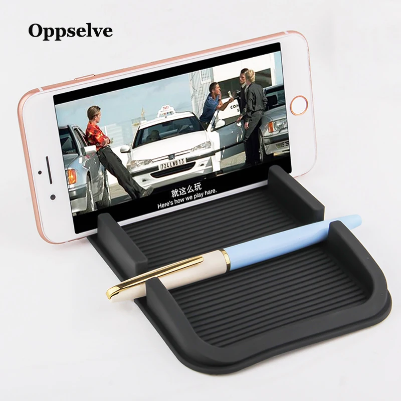 

2 in 1 Temporary Car Parking Card Anti-Slip Silicone Car Phone Dashboard Pad Mat Car Styling Phone Number Card Holder For Phone