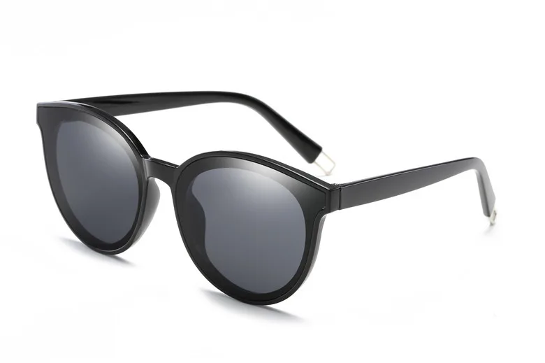 LONSY негабаритных Круглые Солнцезащитные очки женские брендовые дизайнерские UV400 Солнцезащитные очки кошачий глаз женские очки зеркальные линзы солнцезащитные очки CJ01