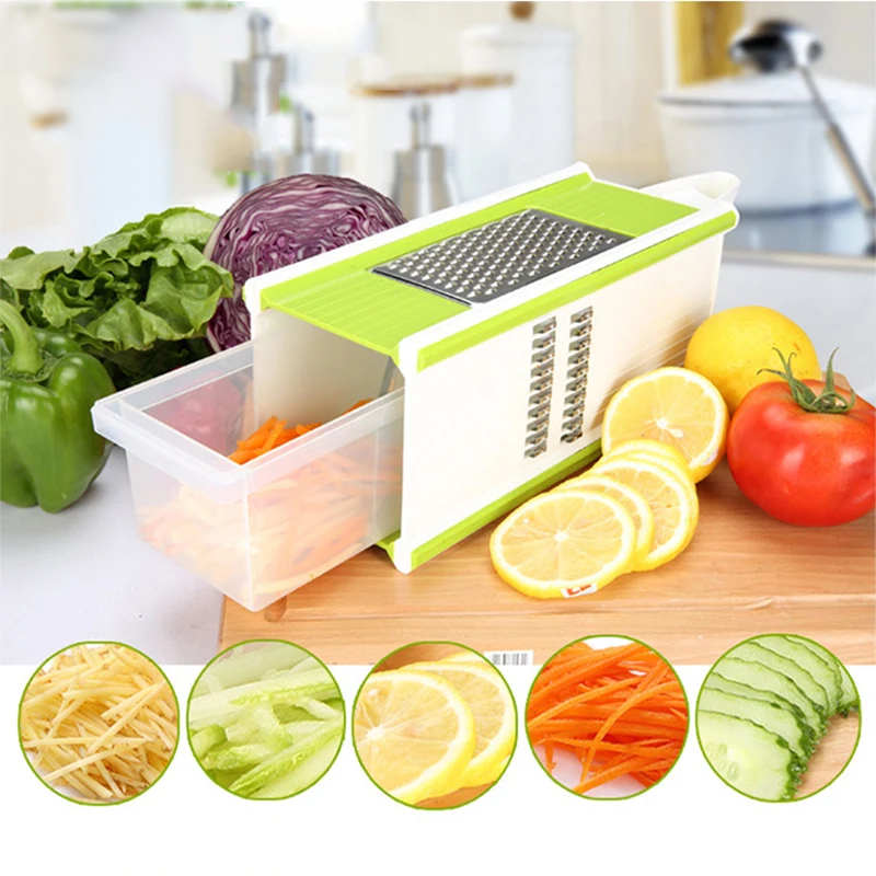 4 Blades Julienne Carrots Mandoline Slicer Vegetable Cutter Potato
