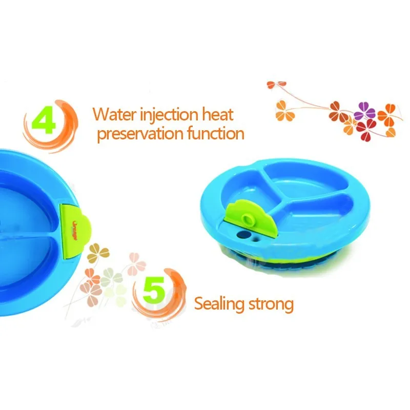 Пищевая согревающая пластина инъекция горячей воды изоляции чашки детская еда столовая посуда чаша детская посуда для кормления