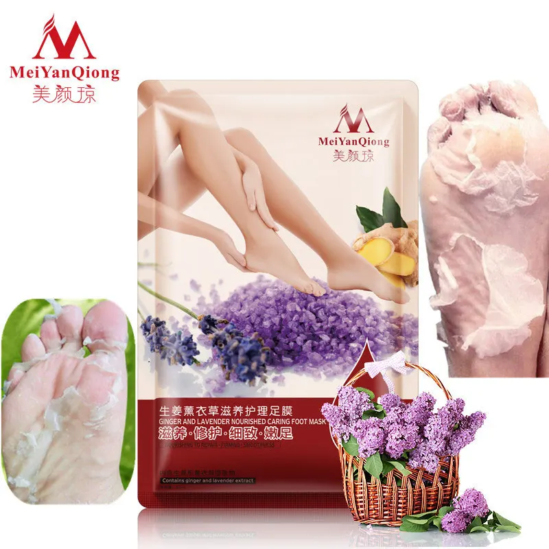 

40ml 1Packs Feet Exfoliating Foot Mask Peeling Dead Skin Feet Lavender Nourishing Mask Heel Feet Care Essence Pedicure Socks