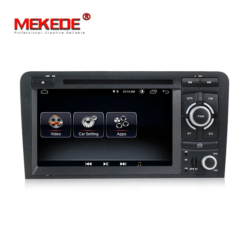 Top Android 8.1 car dvd cd multimedia player with gps navigation system for Audi A3 S3 Audi A3 S3 2003-2011 support SWC wifi BT FM 1